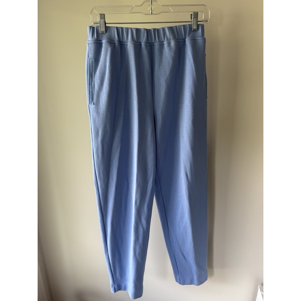 Talbots Light Blue Knit Lounge Pants Size S Comfort Pull On Coastal Grandma